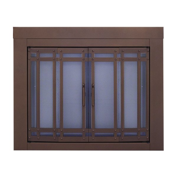 Fireplace Glass Doors Aerin Large Oil Burnished Bronze AE-1702BB